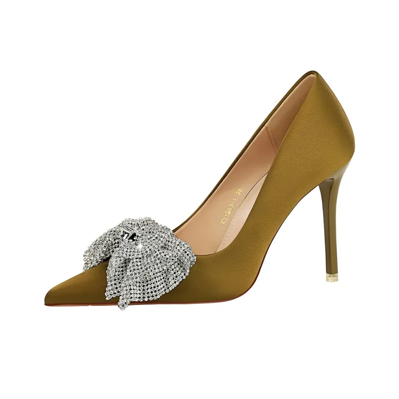 QITUMAUL Slim Heel High Heels Women's-7