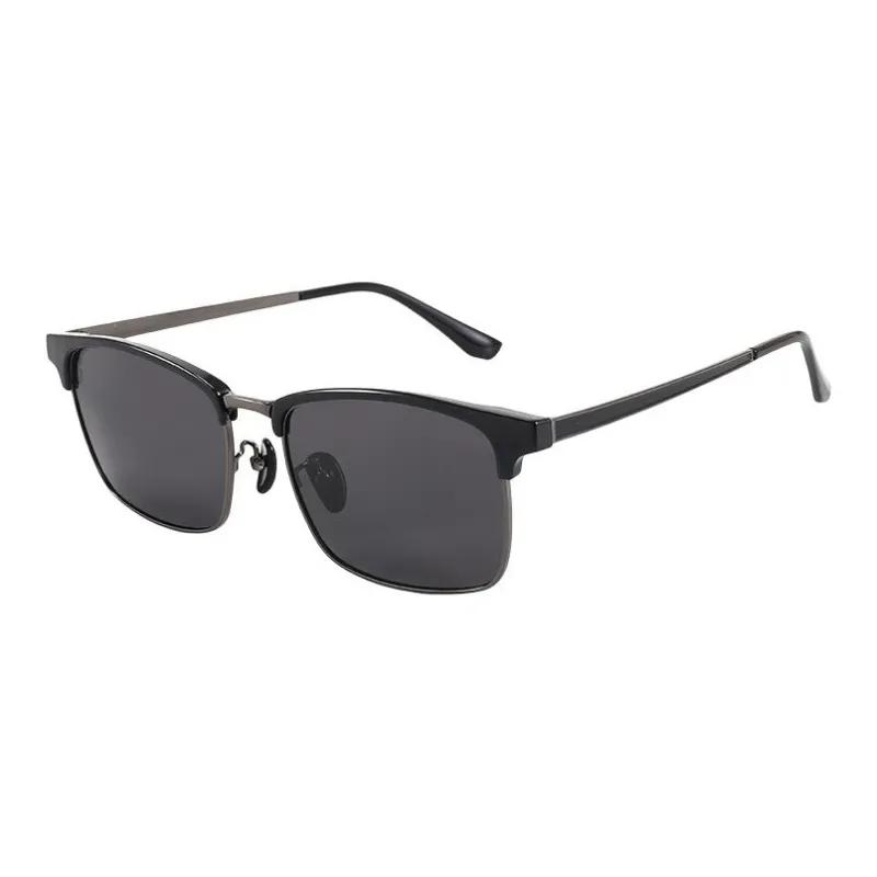 JEKA Metal TR/Memory Plastic Square Sunglasses Men's-3