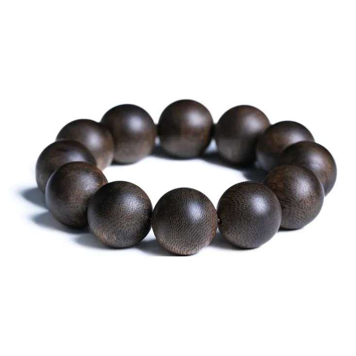 GUMUJIANG Agarwood Beaded Bracelet Plain Band Chinese Fashion Trend New Chinese Style Unisex-20
