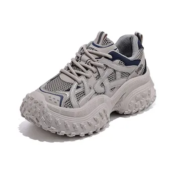 Budding Bear Height Increasing Abrasion Resistant Breathable Slip Resistant Low Top Chunky Sneakers Women's