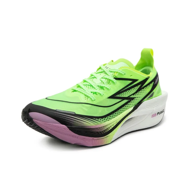 361° Flying Flame 3.5 Running Shoes Unisex Low Top Fluorescent Bright Light Green/Pink Violet-1
