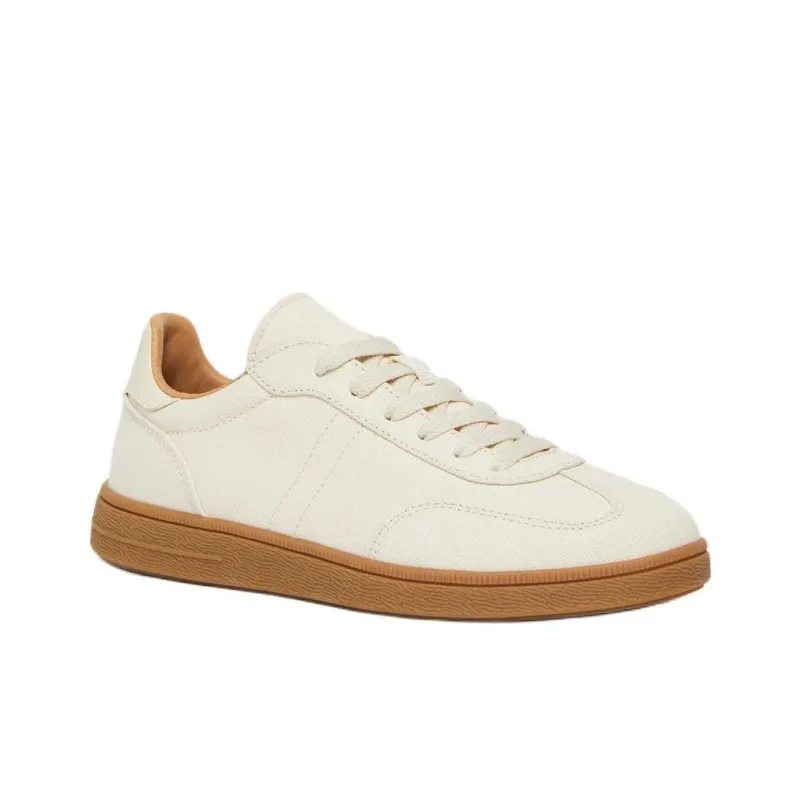 MaxMara Nuble Low Top Canvas Shoes Women's Beige-1