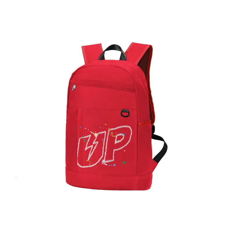 TURN UP Polyester Backpack Regular Unisex Red-1