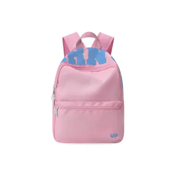 TURN UP Polyester Backpack Small Size Unisex Pink