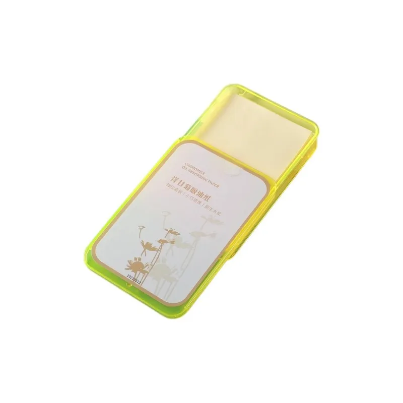 NKMA Portable Slid Cover Suede Oil Absorbent Paper Refreshing Oil Control 300 Tablets-3