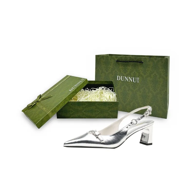 Dunnu Chunky Heel High Heels 6cm Women's Box Included-30