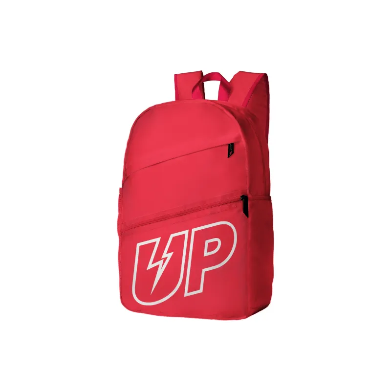 TURN UP Polyester Backpack Regular Unisex Red-1