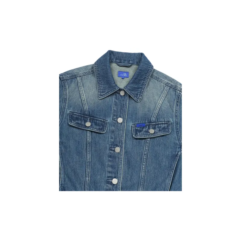 Lee SS25 INDIGO Denim Jackets Women's Blue-2