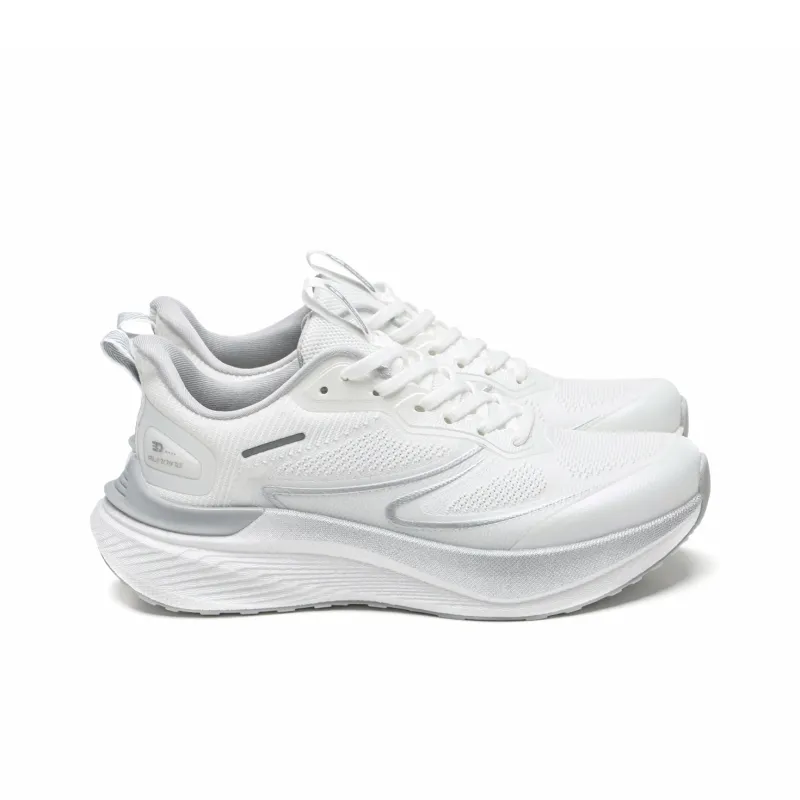 Meixi Breathable Lightweight Low-Top Running Shoes Men's Ivory White-2
