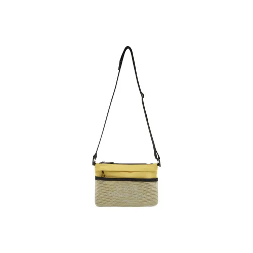 LiNing Fitness Series Polyester Shoulder Bag, Crossbody Bag Unisex Colored Glaze Yellow