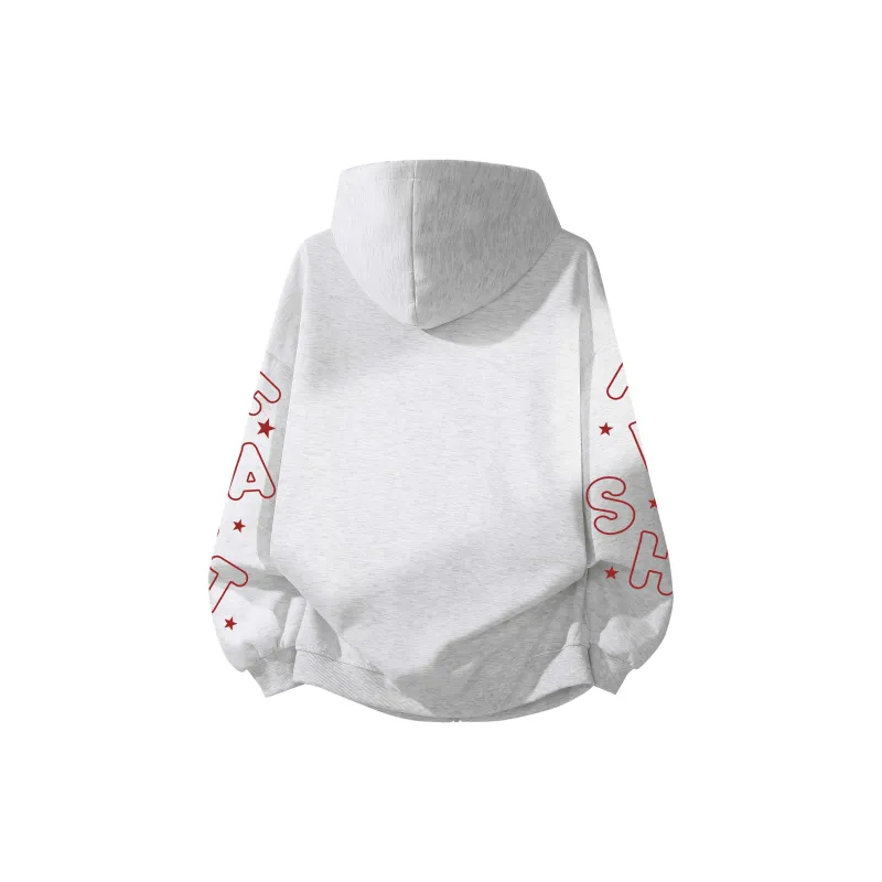 FASTFISH Sweatshirt Unisex White Heather Gray-13