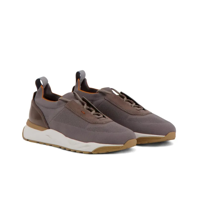 Santoni Knit Lace Up Sneakers-2