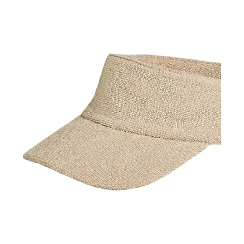 HERMES Cotton Sun Protection Hats Men's Light Umber-1