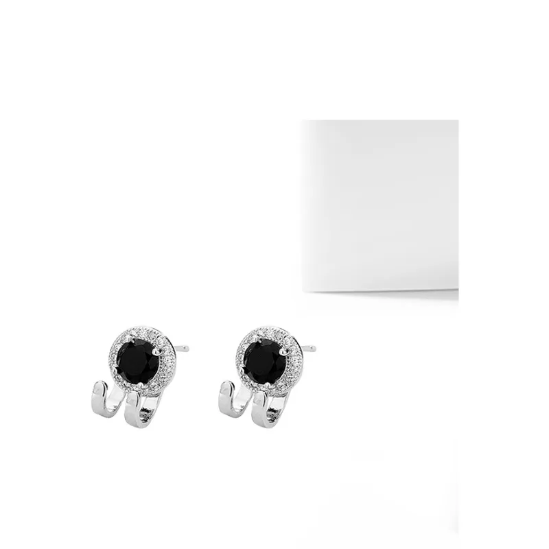 MIDNIGHT MOMENT Alloy Stud Earrings Women's-1