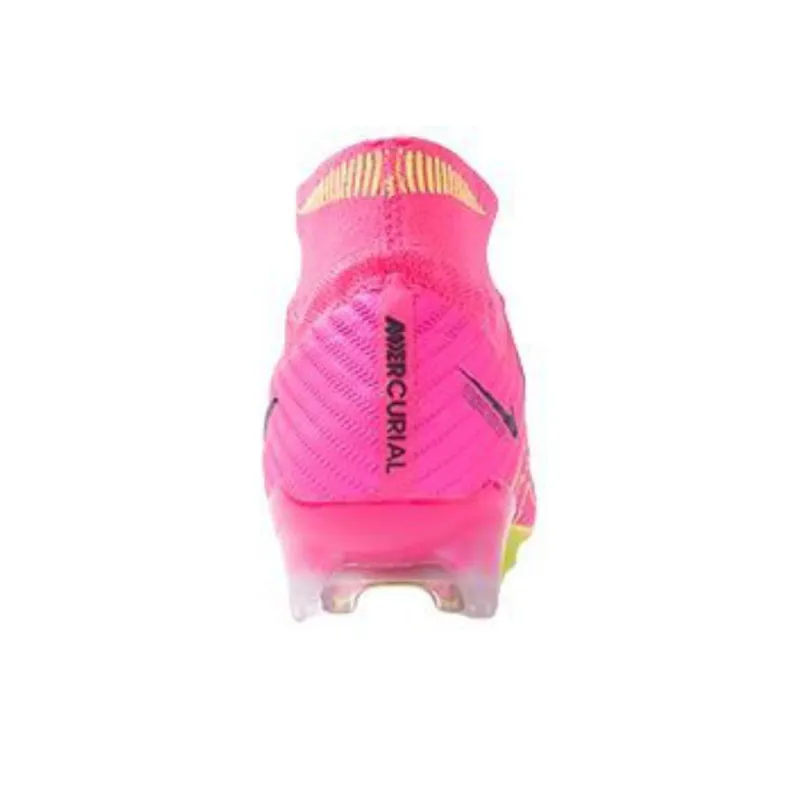 Nike Zoom Mercurial Superfly 9 FG Rubber Long Studs Support Impact-Resistant Soccer Shoes Men's Pink-4