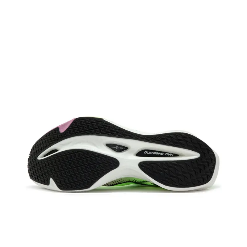361° Flying Flame 3.5 Running Shoes Unisex Low Top Fluorescent Bright Light Green/Pink Violet-4