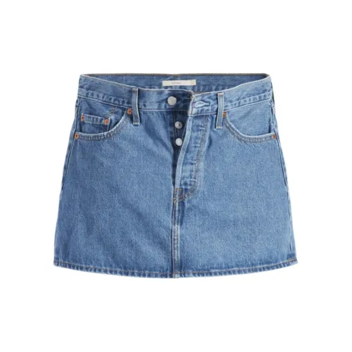 Levi’s Denim Short Skirts Women's Light Indigo