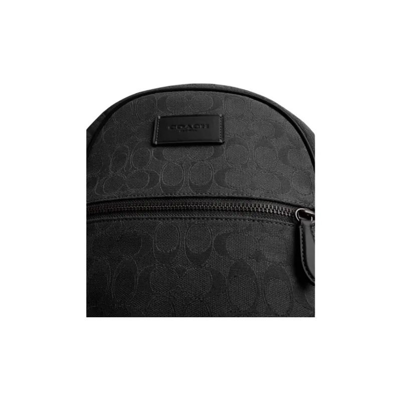 COACH Fabric Backpack Tubas Men's Black-4
