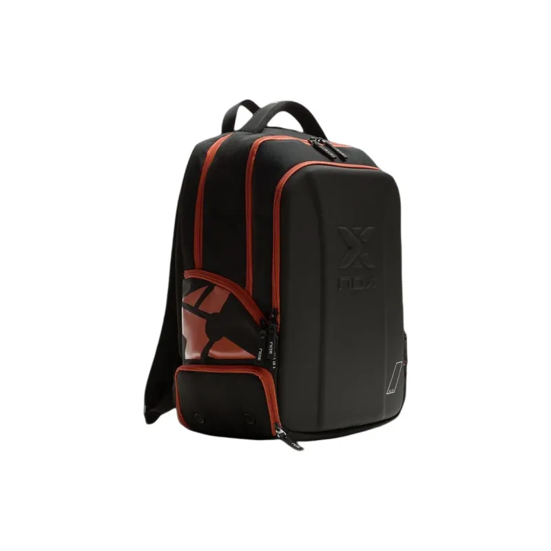 ZARA Polyester Ball Racket Bag Backpack Men's Black & Orange-1