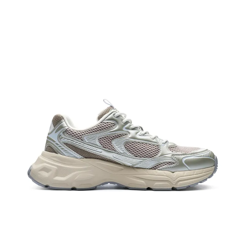 Kappa Anti Slip Wear Resistant Low Top Running Shoes Unisex Gray-1