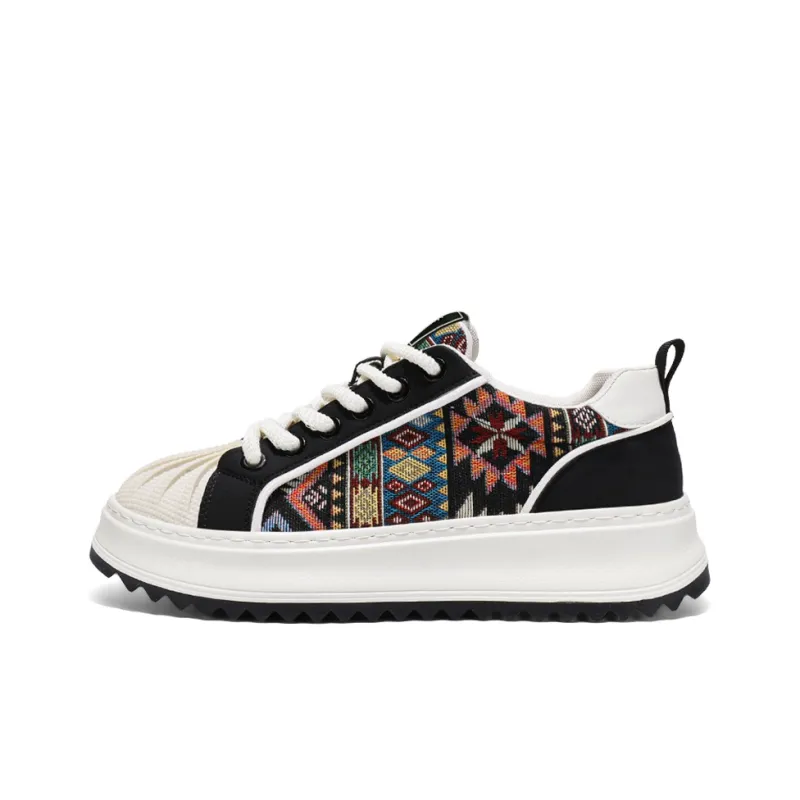 Budding Bear Anti-Slip And Wear-Resistant Height Increasing Low-Top Canvas Shoes Men's Box-19