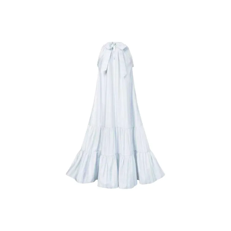 ABCMININ Sleeveless Dress Women's Blue-1