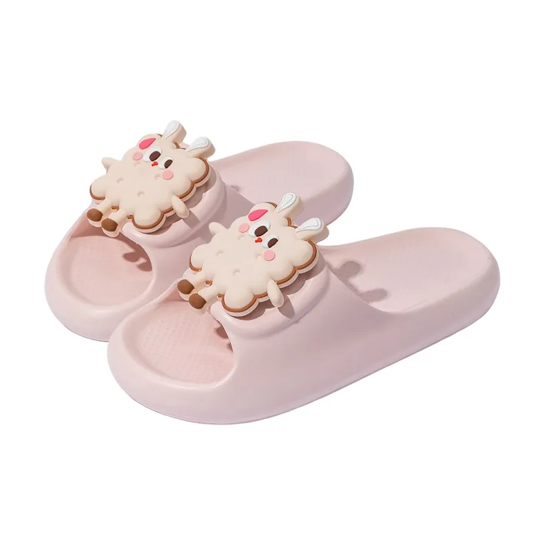 LUNNIFEIYA Platform Summer Indoor Home Cute Slip Resistant Odor Resistant Couple's Slippers-3