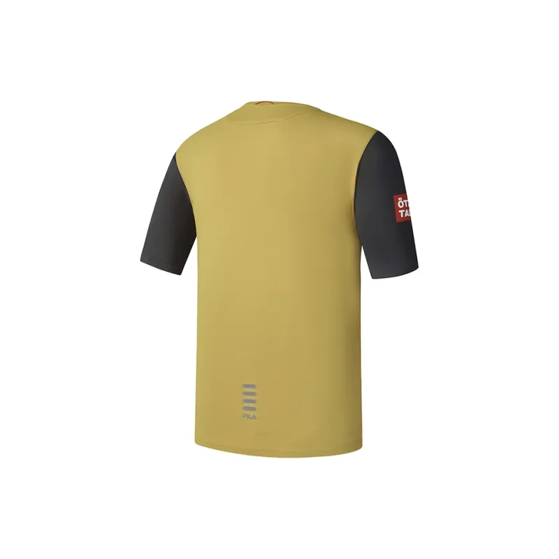 FILA CYCLING T Shirt Men's Sand Mustard Yellow-2