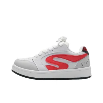 BINGO DUCK Slip Resistant Low Top Skateboard Shoes Women's Gray
