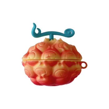 CHRROTA Compatibility With Samsung Buds Collection Silicone Cartoon Demon Fruit Impact Resistant Headphone Cases