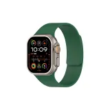 Apple Litchi Grain Soft Magnetic Silicone Strap-Clover