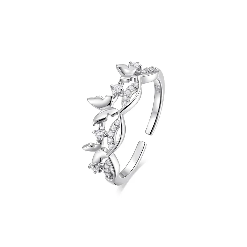 KADER 925 Sterling Silver Rings Women's Silver-0