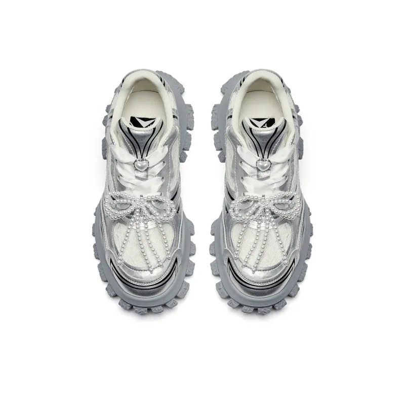 XMZY Polar Impression Series A Midsummer Night's Dream Durable Moisture-Wicking Low-Top Chunky Sneakers Women's-3