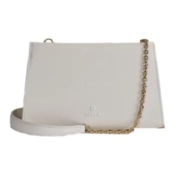Furla Leather Shoulder Bag Regular Women's Cream White