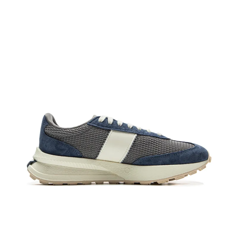 LiNing Wear Resistant Slip Resistant Coverage Low Top Casual Shoes Unisex Gray Blue-1