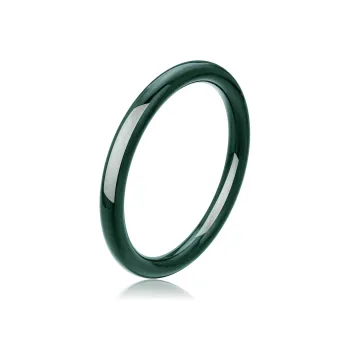Lao Feng Xiang Hetian Jade Bangles Black Jade Women's