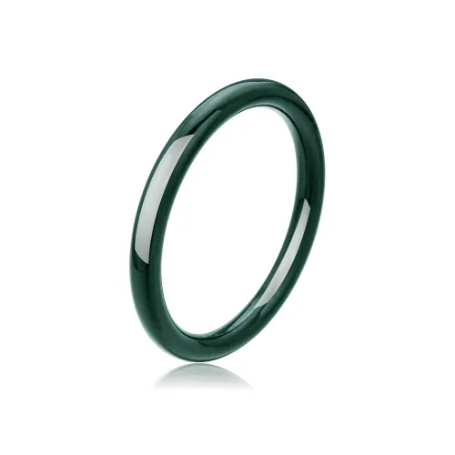 Lao Feng Xiang Hetian Jade Bangles Black Jade Women's