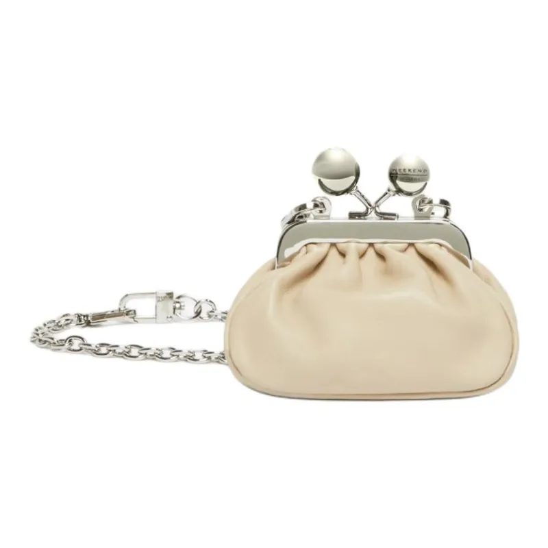 WEEKEND MaxMara Leather Crossbody Bag, Shoulder Bag Women's Sand-0