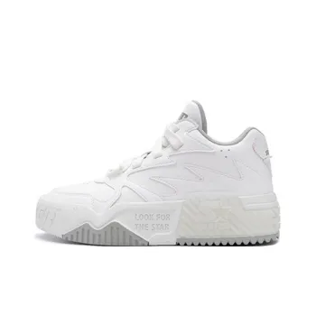 STARTER Vol Sound Wave VOL Collection Slip Resistant Water Resistant Mid Top Skateboard Shoes Men's White