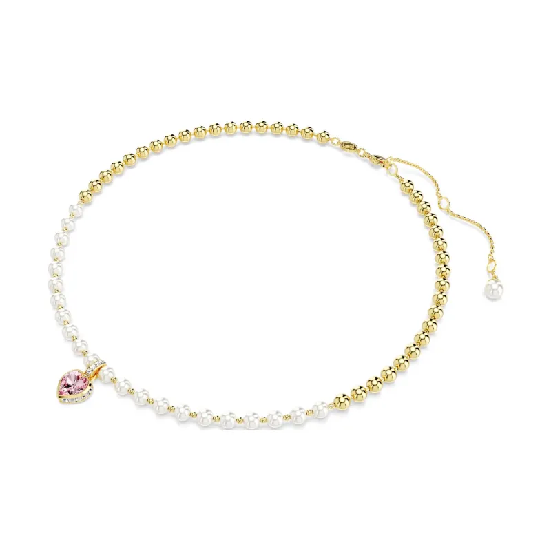 Swarovski Faux Crystal Necklaces Women's Gold-3