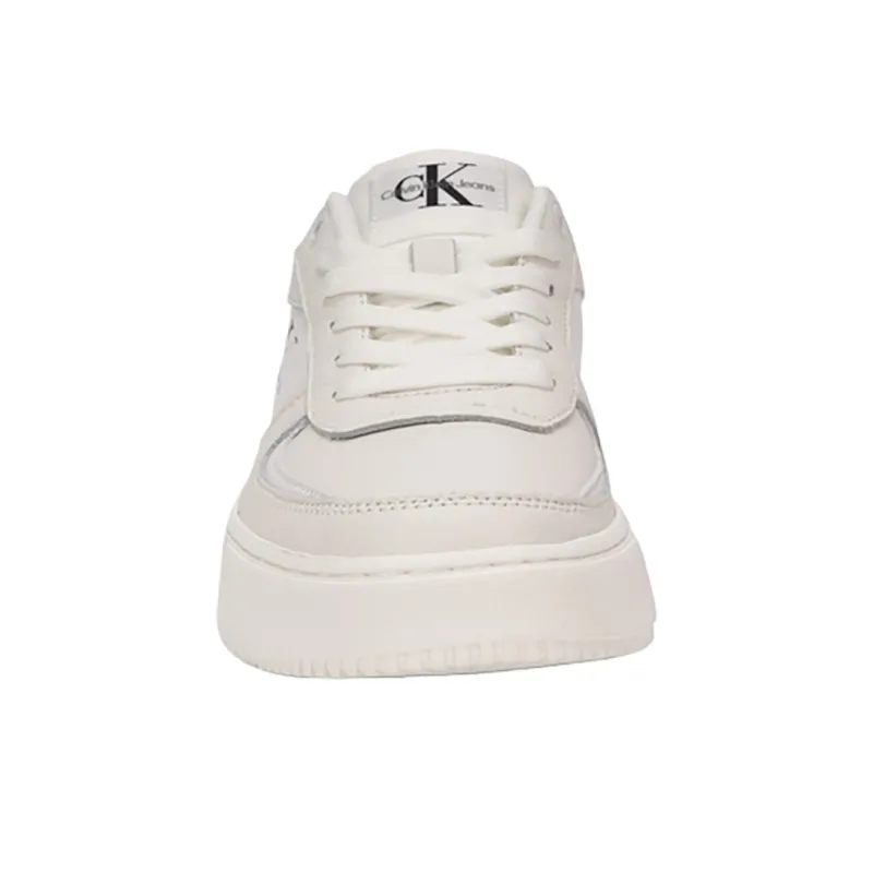 CKJ CALVIN KLEIN JEANS Low-Top Skateboard Shoes Women's Moon White-2