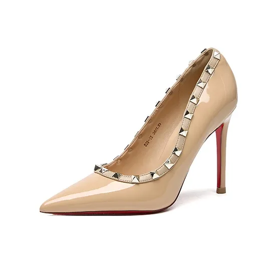 PINWEISHIDU High Heels Women's Black/Nude/Pink/Red-1