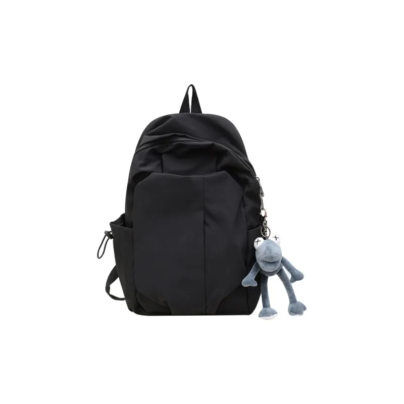 BUBM Nylon Backpack Regular Unisex Black/White/Gray/Red-6