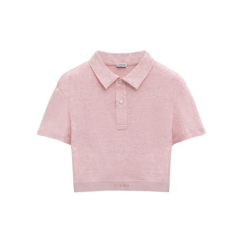 LOEWE SS25 Polo Shirt Women's Pink