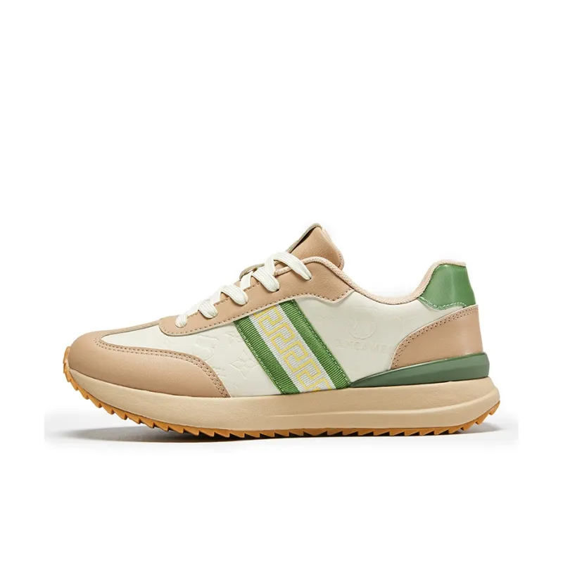 Gaius Durant Wear resistant, Lightweight, Breathable, And Non slip. Low Top Casual Shoes Unisex Beige Coffee-0