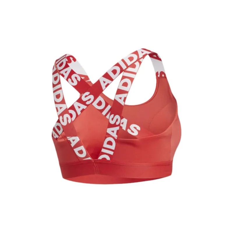 adidas Don't Rest Branded Bra Red-1