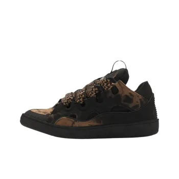 Lanvin Curb Low Top Skateboard Shoes Unisex Black Brown
