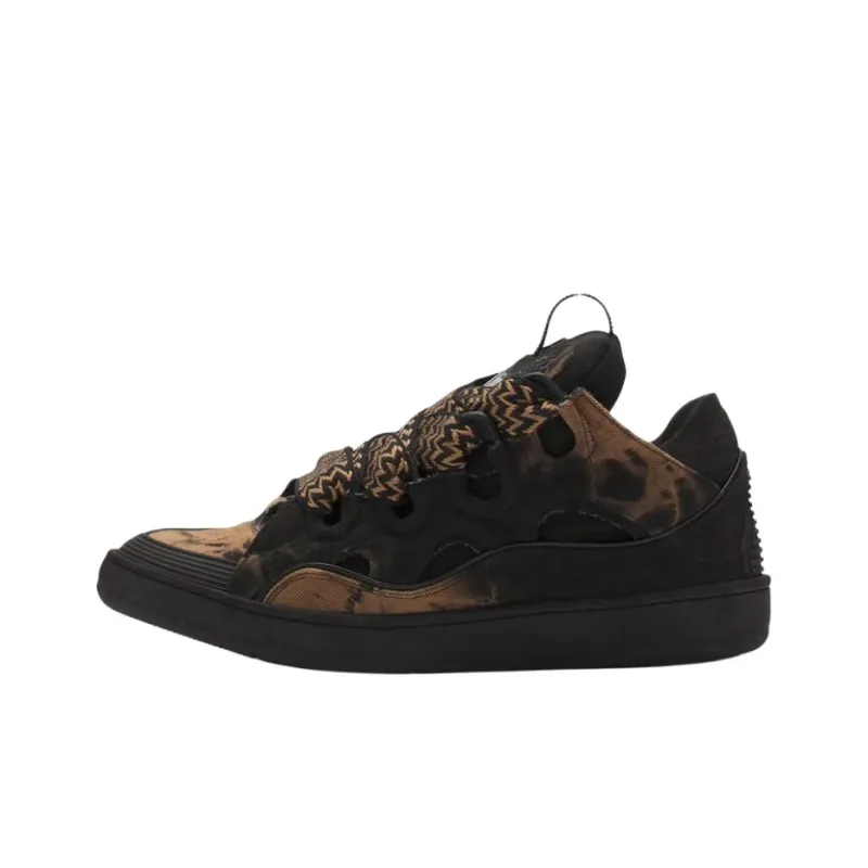 Lanvin Curb Low Top Skateboard Shoes Unisex Black Brown-0