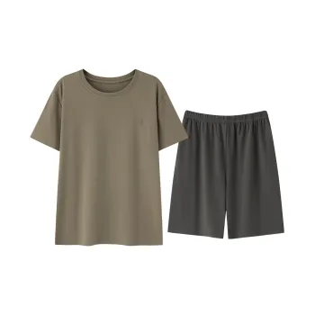 Good Fortune Pajama Set Men's Umber