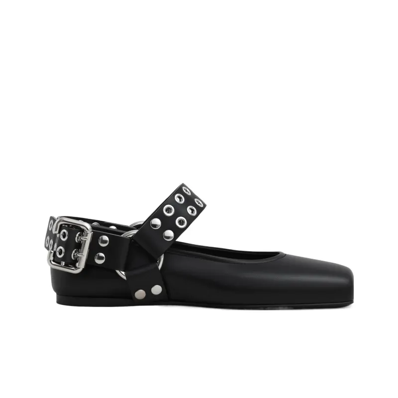 Alaia Casual Single Shoes Women's Black-1